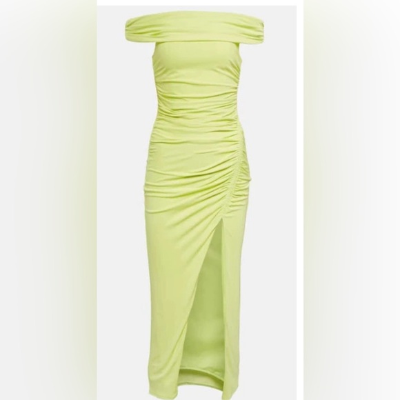 SELF-PORTRAIT
Off-the-shoulder ruched stretch-jersey midi dress - Picture 12 of 13